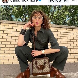 Rivet Utility Green Jumpsuit size small excellent used condition